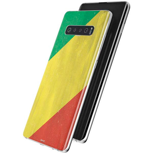 Republic of the Congo Flag Distressed Galaxy S10 Skin